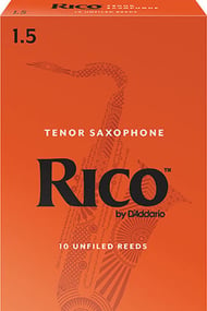 Rico Tenor Saxophone Reeds #1.5 Box of 10 Reeds